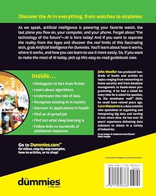 Artificial Intelligence For Dummies - 2nd Edition Ebook